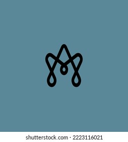 logo design of letters m and a