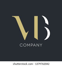 Logo design. Letters M B