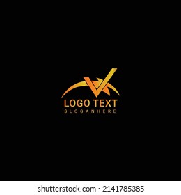 Logo-Design mit leuchtendem Donnerschlag. Vektorgrafik mit dem Logo für den elektrischen Bolzbrief.