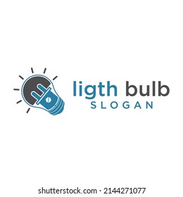 Logo Design Ligth Bulb For Technology