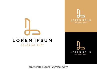 logo design line art style or monogram or initials letter L