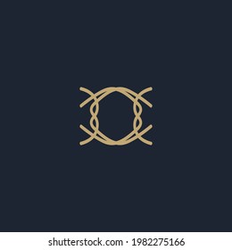 diseño de logotipo con concepto de línea