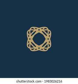 diseño de logotipo con concepto de línea