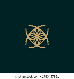 logo design with line concept. abstract shape