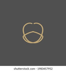 logo design with line concept. abstract shape