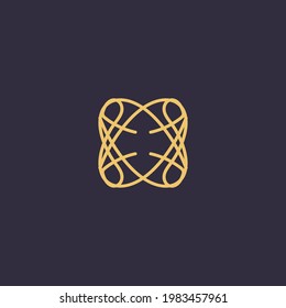 logo design with line concept. abstract shape