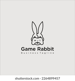 Logo Design. Line Console Logo Template. Modern Design. Flat Logo. Gamer. Vector Illustration