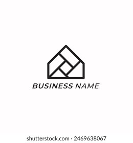 logo design line creative home