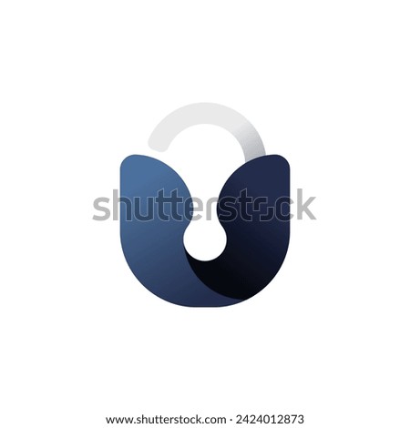 Logo design of a Lock forming with the letter U concept, for an Insurance company or any other logo concept.