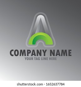 a logo design for luxury brand . font design file . eps font logo a . 2020 logo design . 2020 Trending logo. typography style ,green style . color Trends