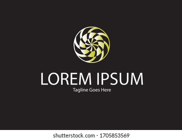 Logo design with luxury circle concept. EPS 10 vector.