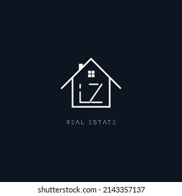 Logo design of LZ in vector for construction, home, real estate, building, property.