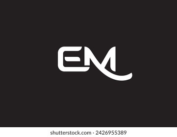 Logo-Design von M EM ME in Vektor für Bau, Haus, Immobilien, Gebäude, Eigentum.