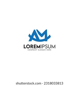 logo design for A and m letter
