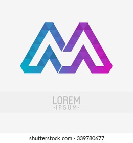logo design m letter
