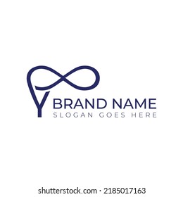 Logo Design Made of Letter Y and Infinity Sign