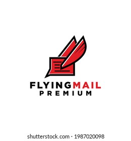 diseño de logotipo para oficina de correo. El logotipo consiste en un correo alado, que representa el vuelo y la rapidez 