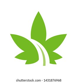 Logo Design Marijuana Water Cascade 