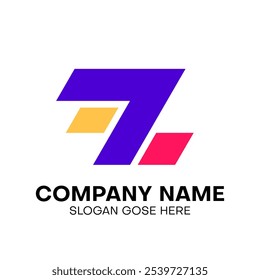 logotipo, diseño, marca, letra, logotipo, mínimo, monograma, gradiente, moderno, minimalista, abstracto, Vector, plano, marca de palabras, gráfico, ícono, signo, elemento, concepto, símbolo, Formas, alfabeto, letra z, Z