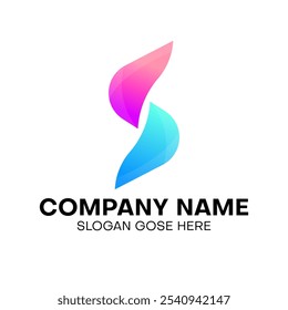 logotipo, diseño, marca, letra, logotipo, mínimo, monograma, gradiente, moderno, minimalista, abstracto, Vector, plano, marca de palabras, gráfico, ícono, signo, elemento, concepto, símbolo, Formas, alfabeto, letra s
