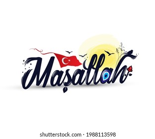 Logo design with "masallah" text