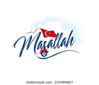 Logo design with "masallah" text