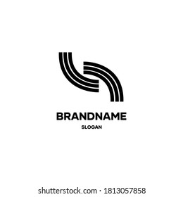 Resumen del diseño del logotipo de la línea de arte, la idea del diseño del logotipo, el vector