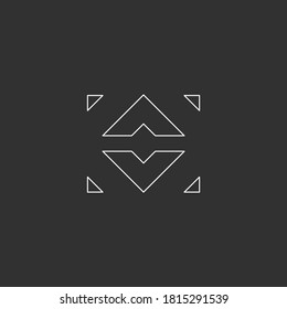 Logo design material. logo design material with abstract shapes. modern, minimal and trendy logo concept. vector