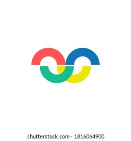 Logo design material. logo design material with abstract shapes. modern, minimal and trendy logo concept. vector