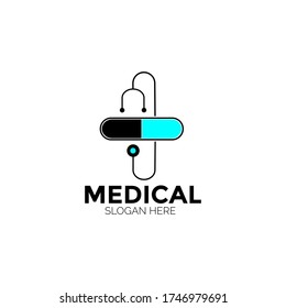Logo design for medical simple and clean