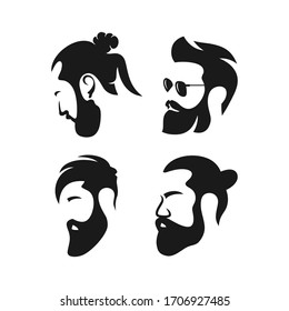 logo design of men's hair salon