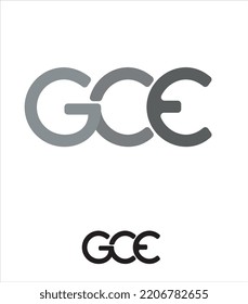 Logo Design For Metal, Iron, Steel Company. GCE, G,c,e Letters Vector Logo Design