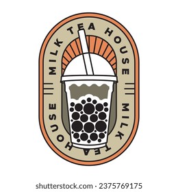 Diseño de logotipos para la tienda de té o Boba