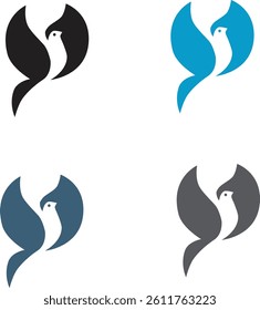 logo design minimalist bird logos
