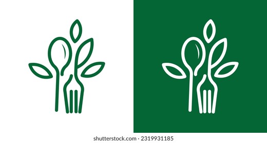 logo design minimalist food organic icon vector inspiration