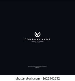 logo design with minimalist style and elegant look, with flower and latter U as the main idea of the logo