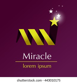 Logo design, miracle star symbol. vector file