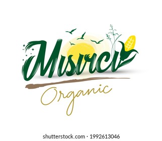 Logo design with "misirci organic" text