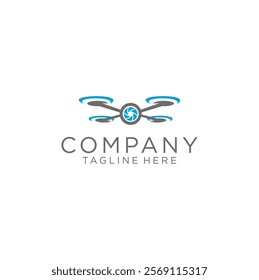 Logo design with a modern drone appearance