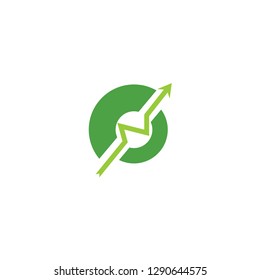 Logo design modern financial