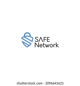 logo design for modern safe network.