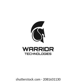 logo design with modern warrior technologies