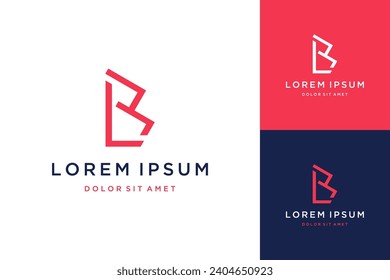 logo design monogram or initials BL or LB