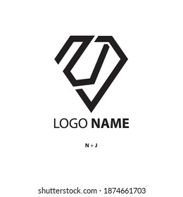 Logo Design Monogram - NJ