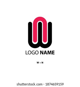 Logo Design Monogram - WN