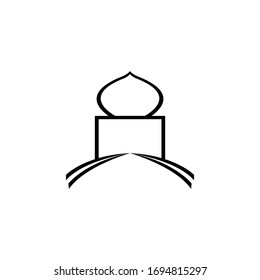 Logo-Design-Moschee-Vektorillustration