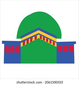 Logo-Design Moschee.Moschee Vektorgrafik.Islamisches Logo-Design.Moschee-Symbol-Design-Vorlage