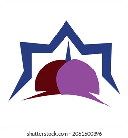 logo design of Mosque.Mosque vector art illustration.Islamic logo design.Mosque icon design template