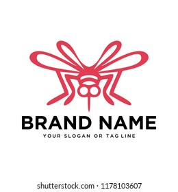 logo design mosquito vector template