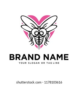 logo design mosquito vector template